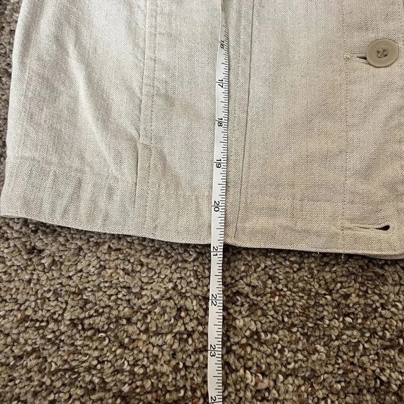 Liz Claiborne Liz Sport Womens 100% Linen Blazer Jacket Beach Boho Vintage Chic - Picture 4 of 11